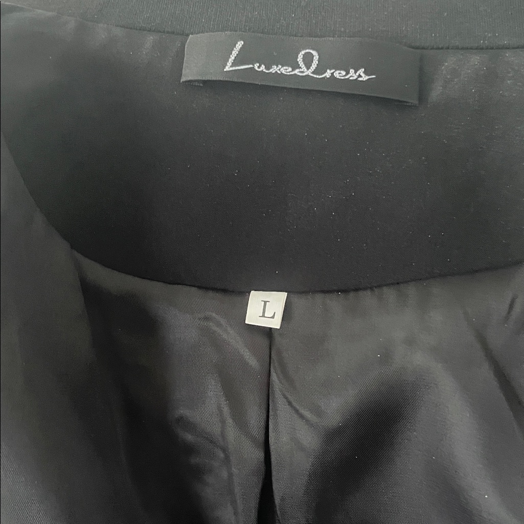 Black And White Double-Breasted Blazer Jacket — image 3 of 4